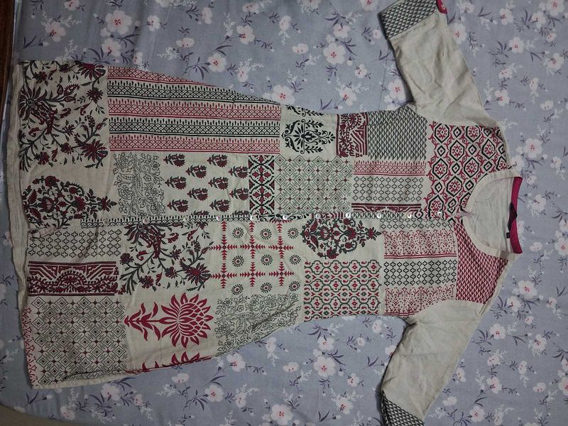 Bohemian Patchwork Print Kurta