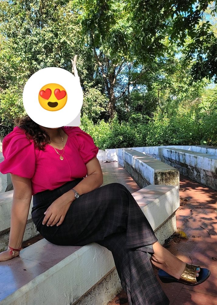 Pink Top With Plazoo ❤️