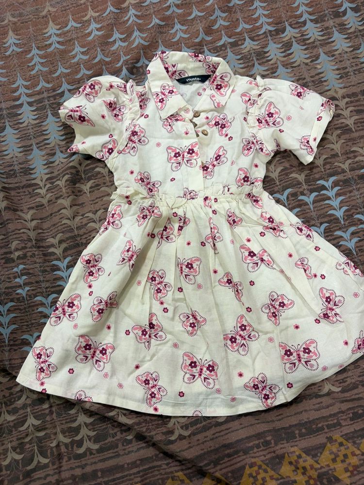 Cute Butterfly Print Dress