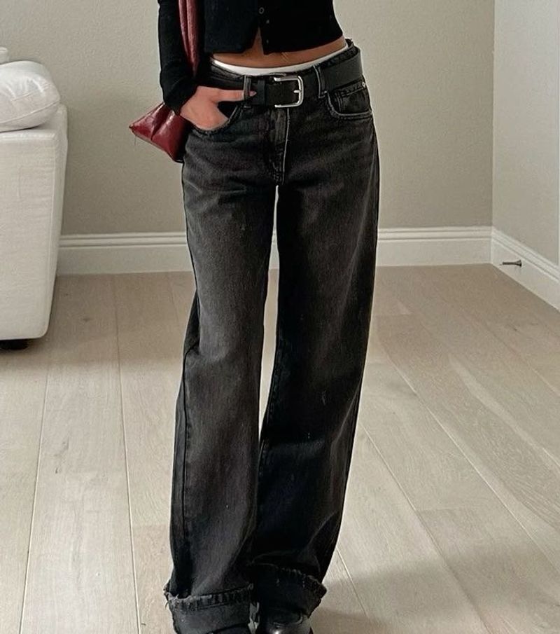 H&amp;M Classic Black Denim Jeans