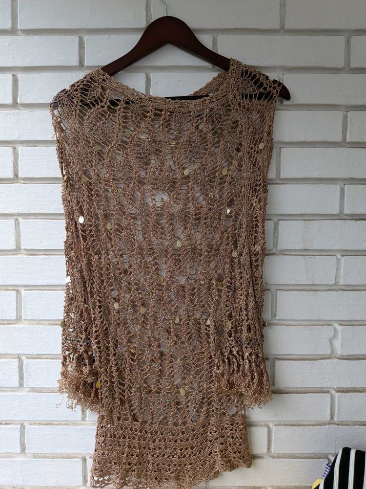 Crochet Top with Sequins