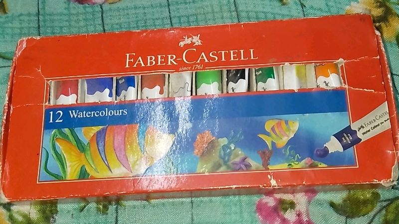Faber-Castell 12 Watercolours TubePaint Fabercastl