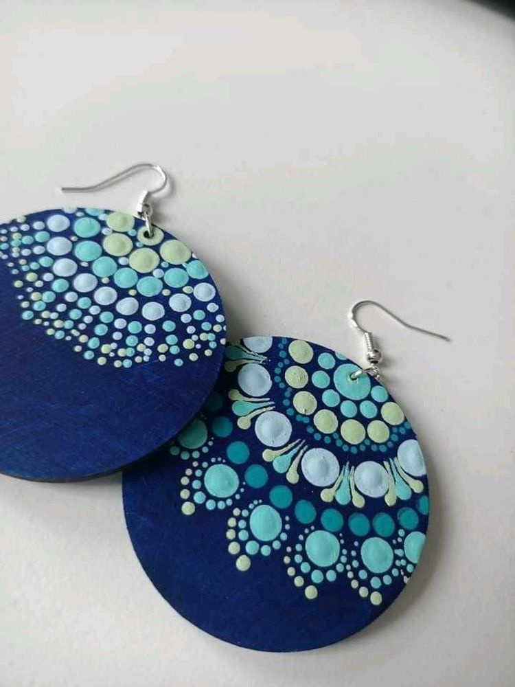 Boho Mandala Drop Earrings