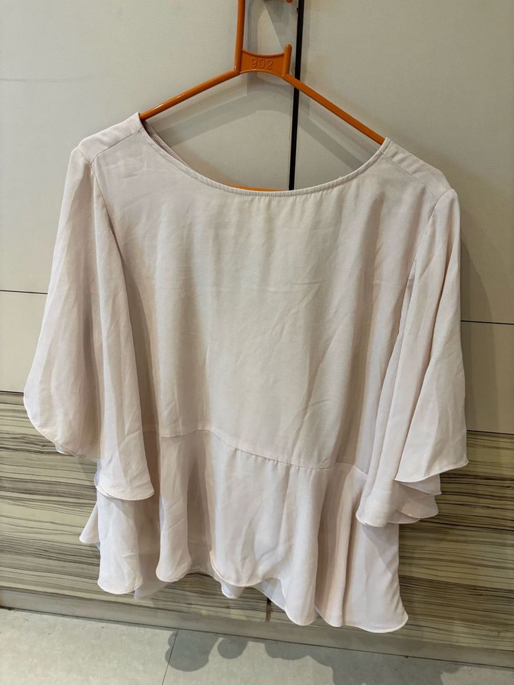 ✨ AND Blush Beige Flowy Top | Size 16 ✨