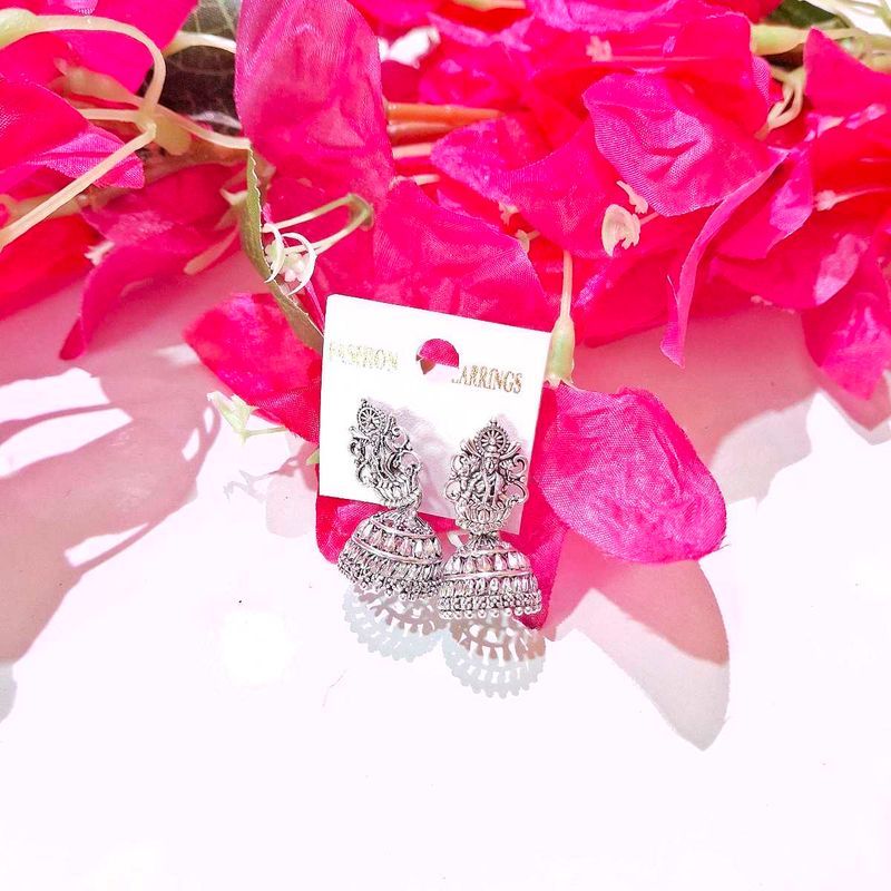 Mini Oxidized Jhumka Earrings (Pack of 10 pcs)