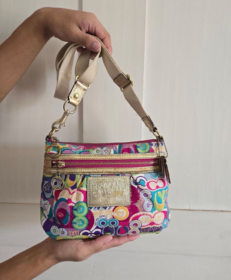 Coach Poppy Pop C Signature Graffiti Crossbody bag