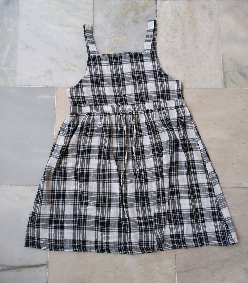 Black And White Checks One Piece