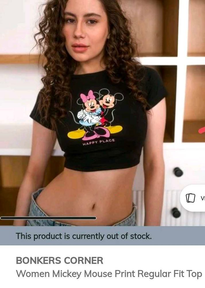 Mickey Mouse Cropped Top