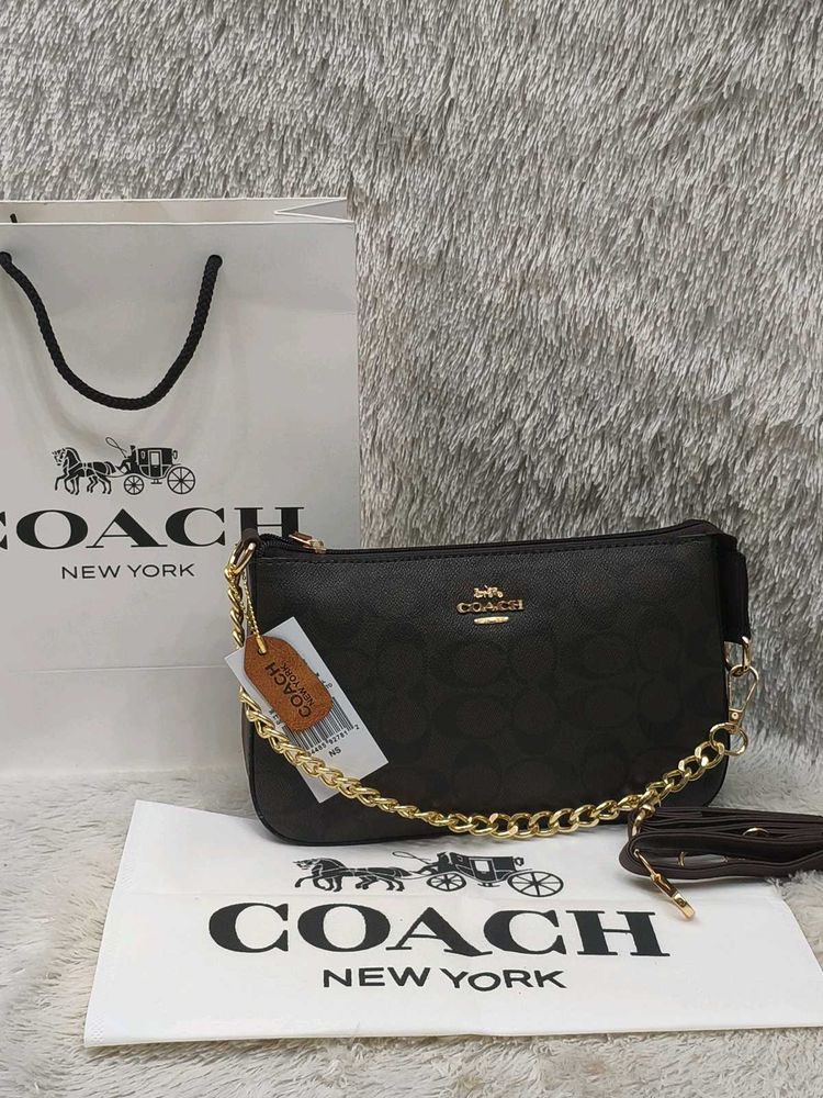 Coach Monogram Chain Bag