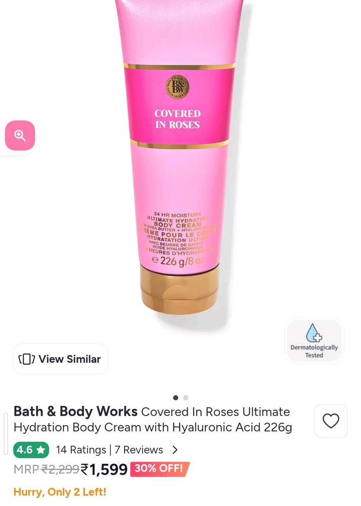 Bath &amp; Body Works Covered In RosesCrea..