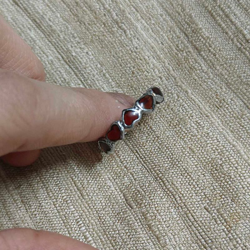 Heart Charm Stackable Ring