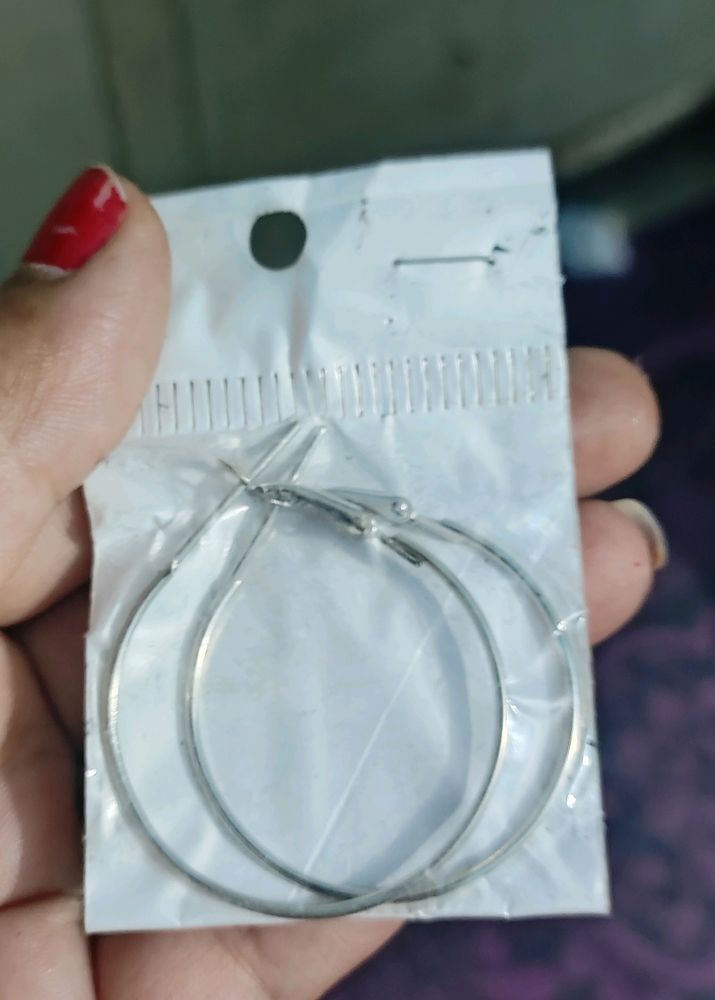 Alloy Round Hoop Earrings