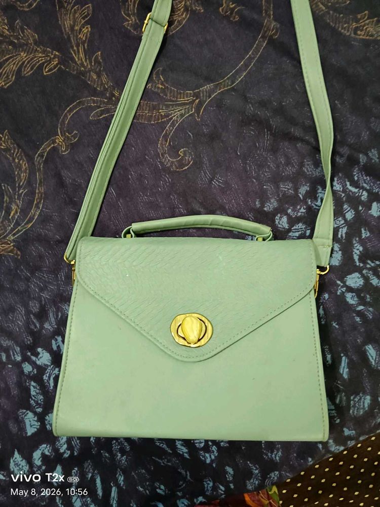Stylish Mint Green Handbag