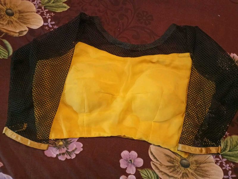 Designer Beautiful Yellow Blouz