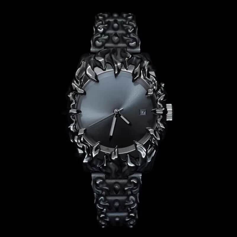 Ornate Black Gothic Watch