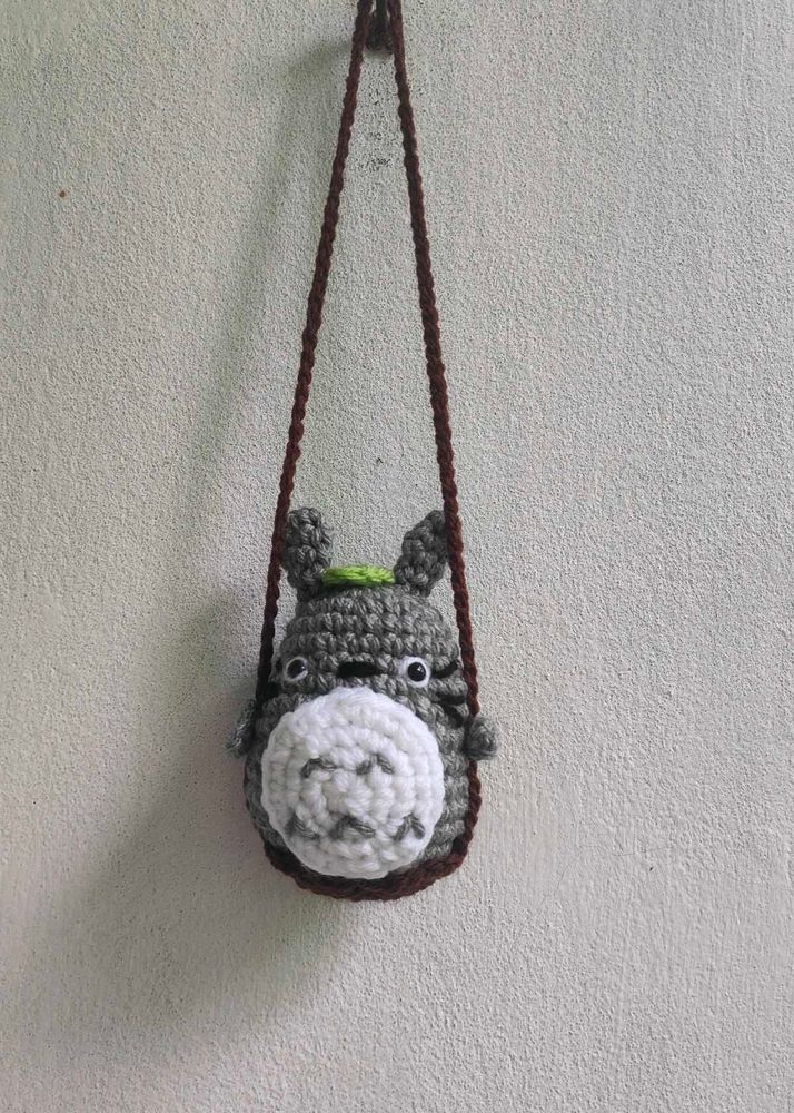 Cute Totoro Crochet car hanging