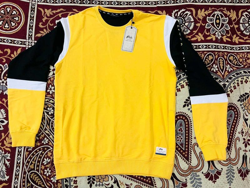 PETER ENGLAND Men Full Sleev Color Block Sweats*it