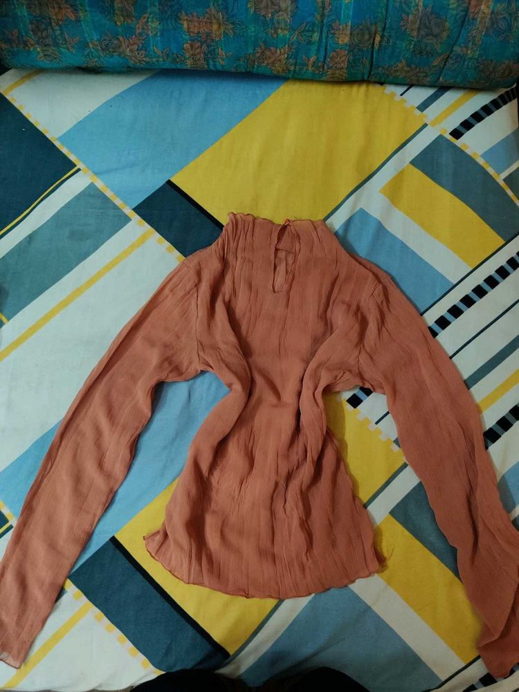 Peach Tunic Top