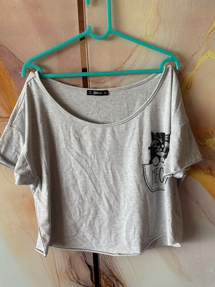 Cute Cat Pocket T-Shirt