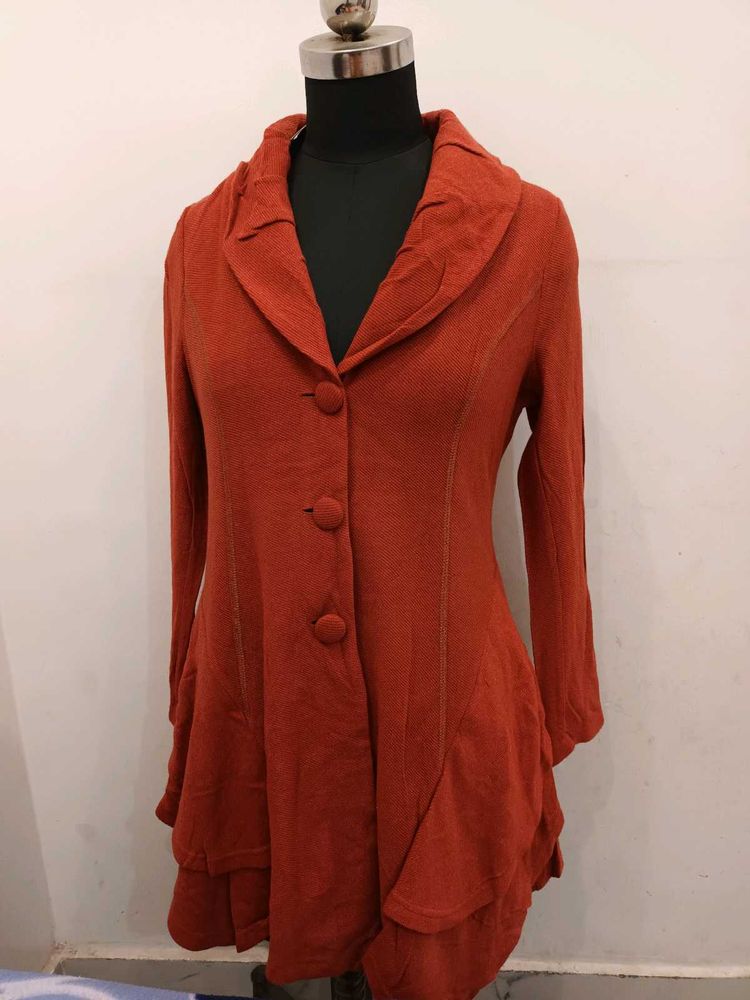 New Shiny Partywear Long Blazer