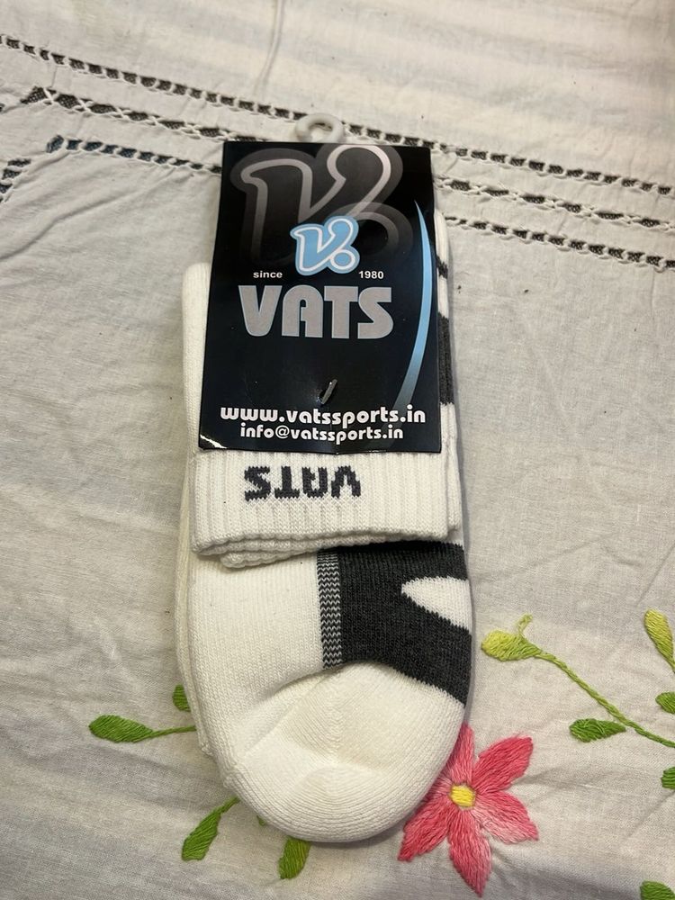 VATS White Sports Socks