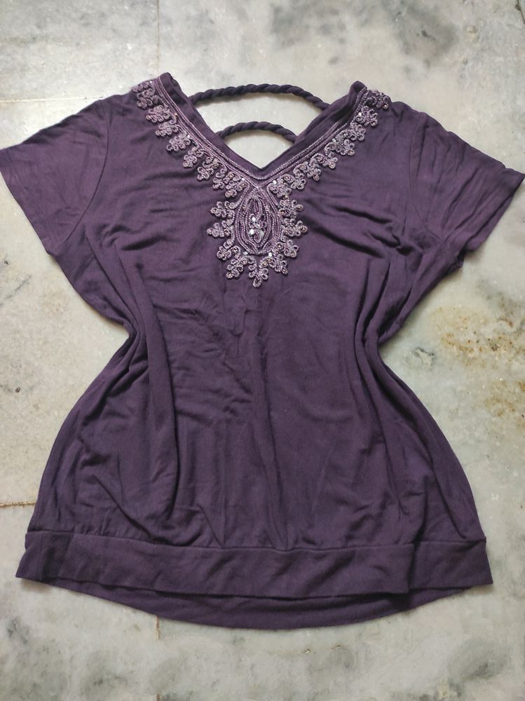Purple Vintage Top.