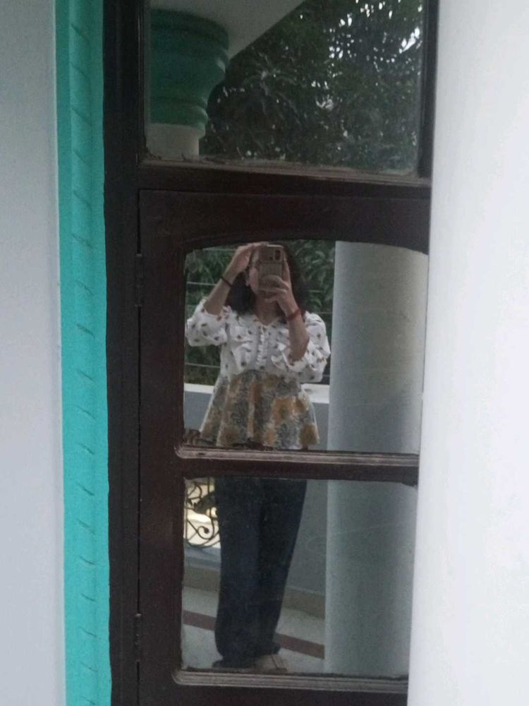 Stylish Printed Peplum Kurta