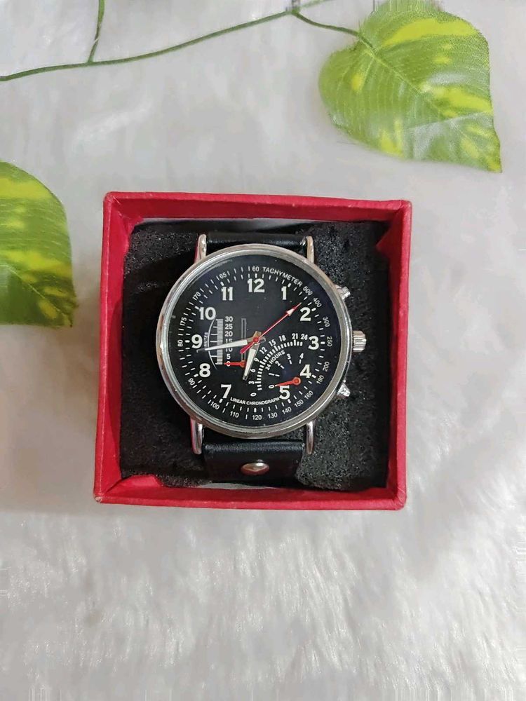 Stylish Black Analog Watch