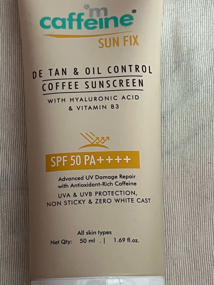 Caffeine Sun Fix Coffee Sunscreen SPF 50