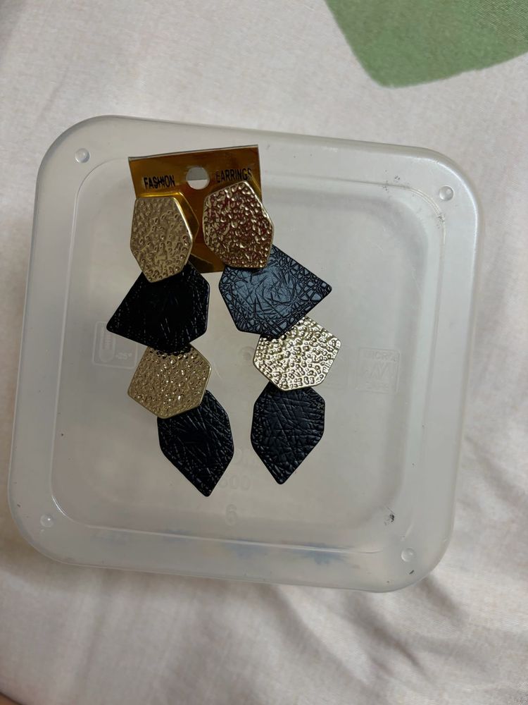 Unique Geometric Drop Earrings