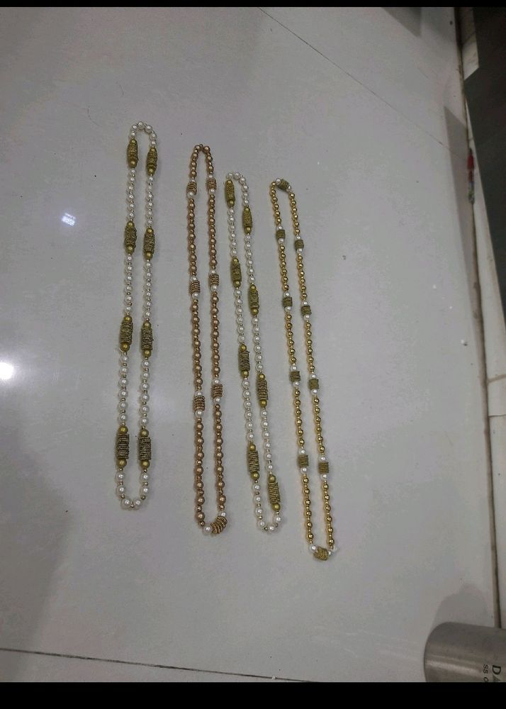 Set of 4 Beaded Necklaces