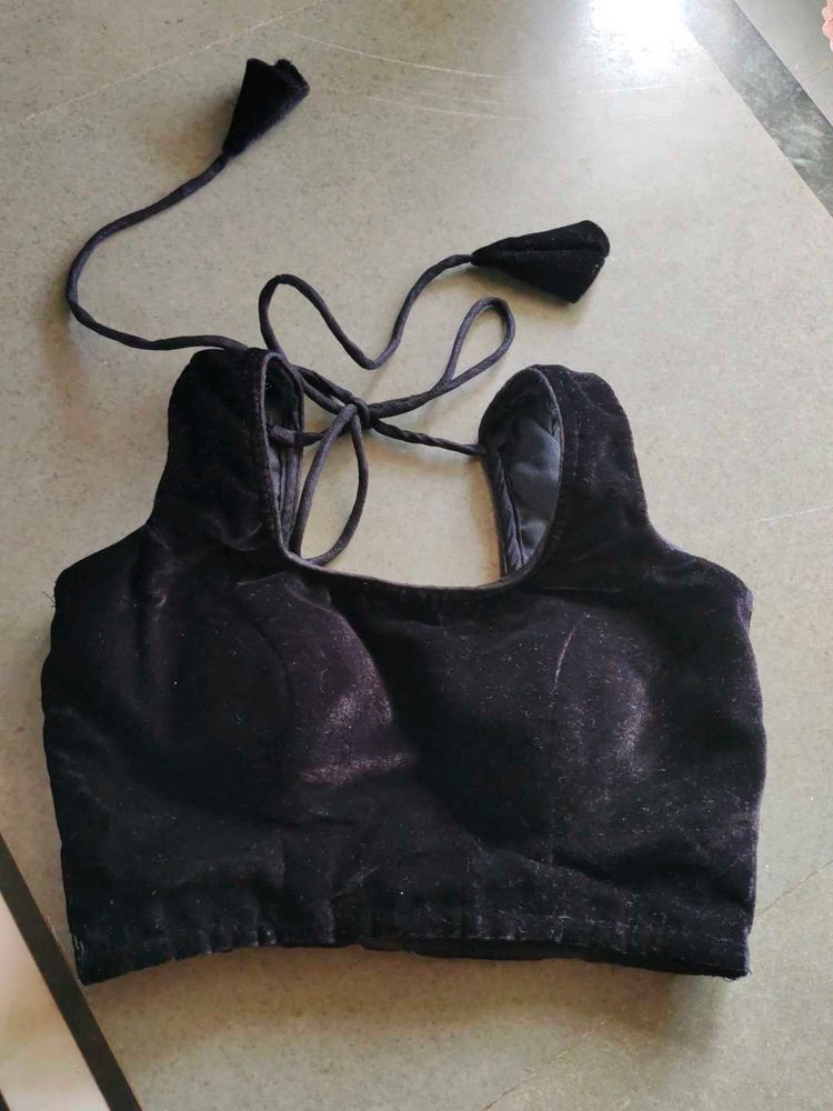 Velvet Black Blouse
