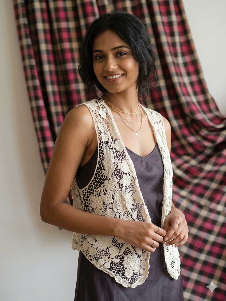 Boho Lace Vest