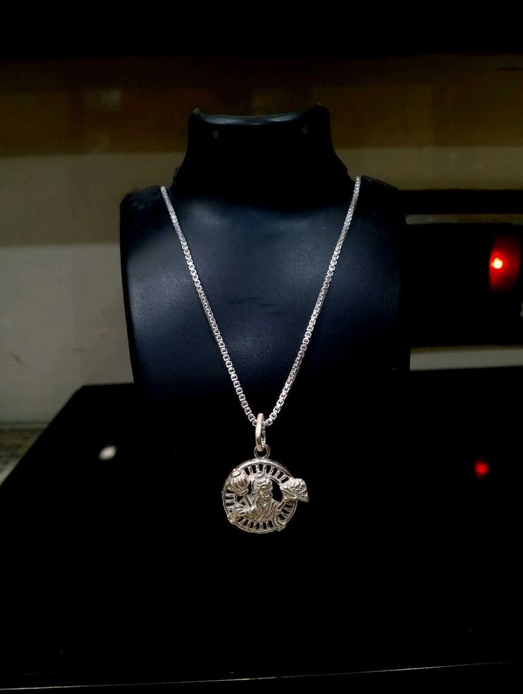 Hanuman Chain Pandent Pure Silver