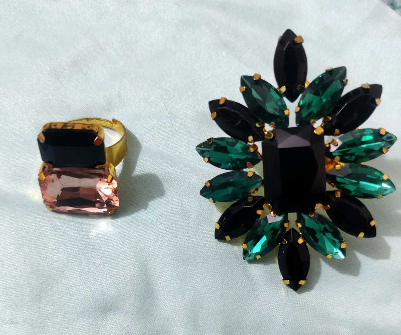 Statement Cocktail Rings - Set of 2✨🆕✨