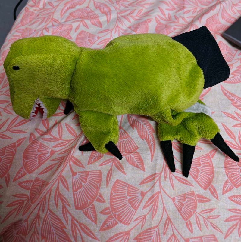 Cute Green Dinosaur hand puppet