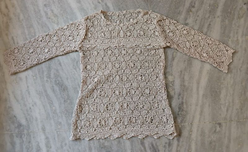 Crochet Lace Kurta Top