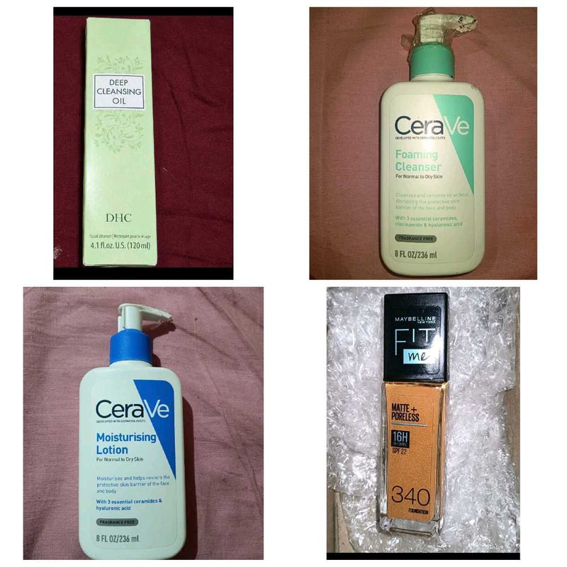 Skincare Bundle: DHC, CeraVe, Maybelline