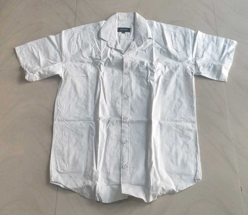 Men's Casual White Shirt