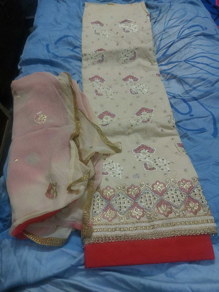 Unstitched Salwar Suit Material