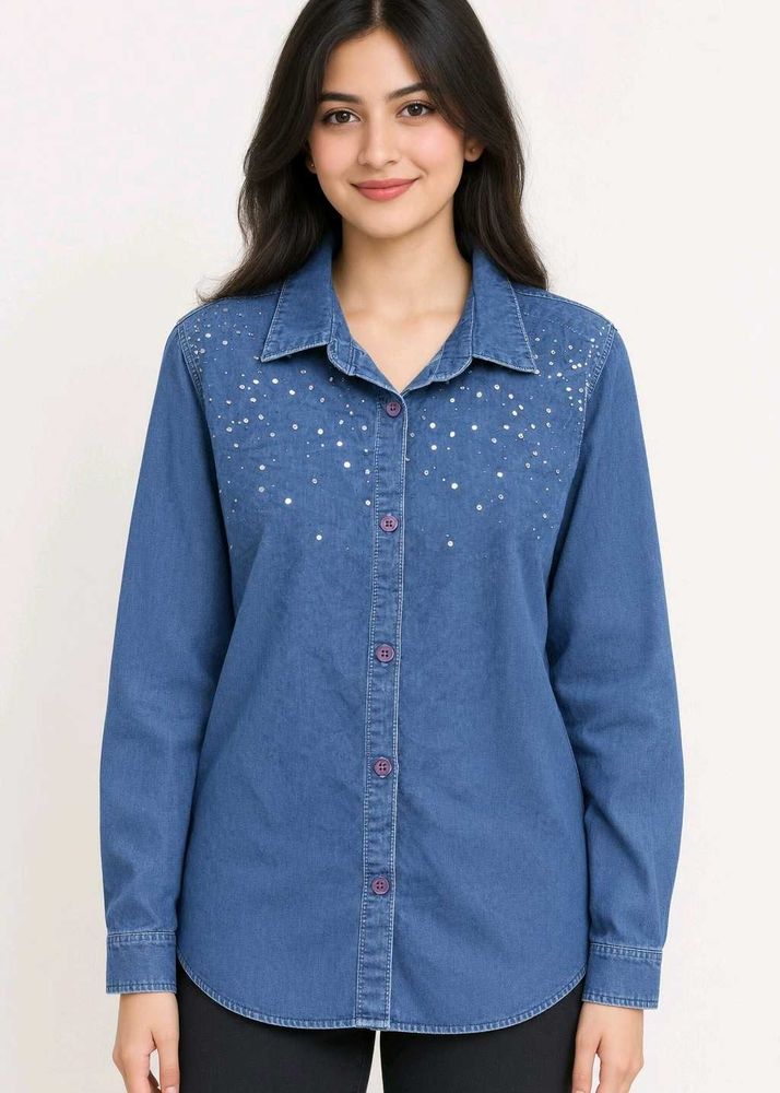 Sparkling Denim Shirt