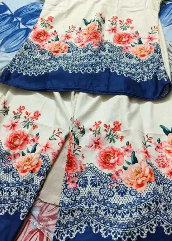 Floral Print Top and Bottom Set