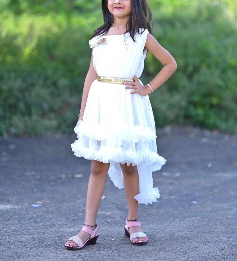 White Party Dress for Girls