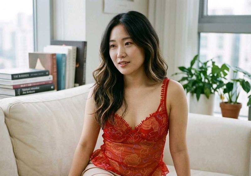 Red Lace lingri bodysuit