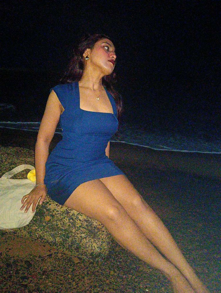 one peace blue dress