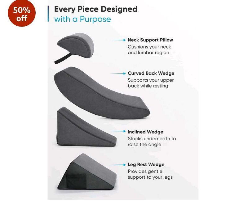 Comfortable Wedge Pillow Set