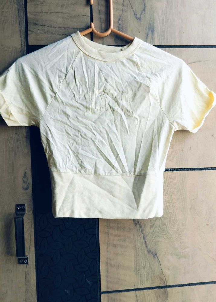 Yellow Crop Top
