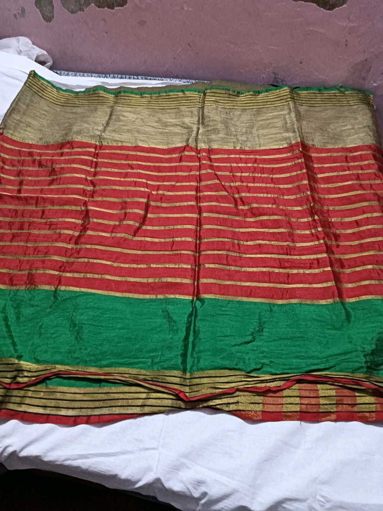 Elegant Striped Saree