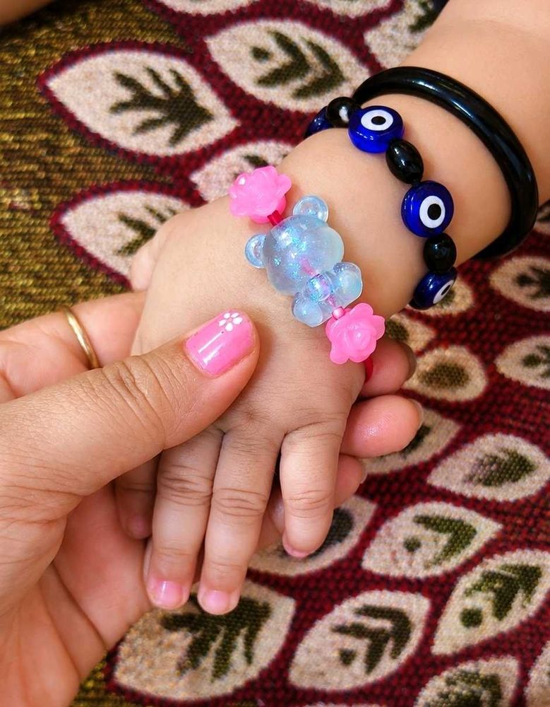 Her 1st Cute Rakhi 🥰