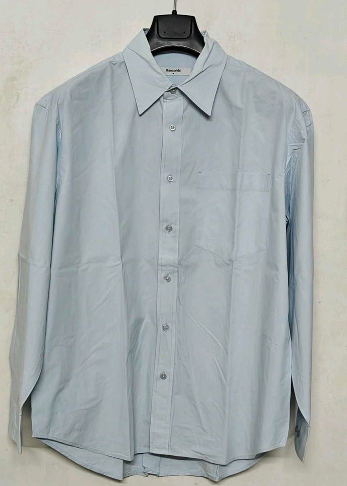 8Seconds Light Blue Collared Button-Up Shirt